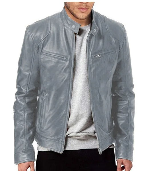Mirco - Veste en Cuir pour Homme Élégante, Confortable et Chaude
