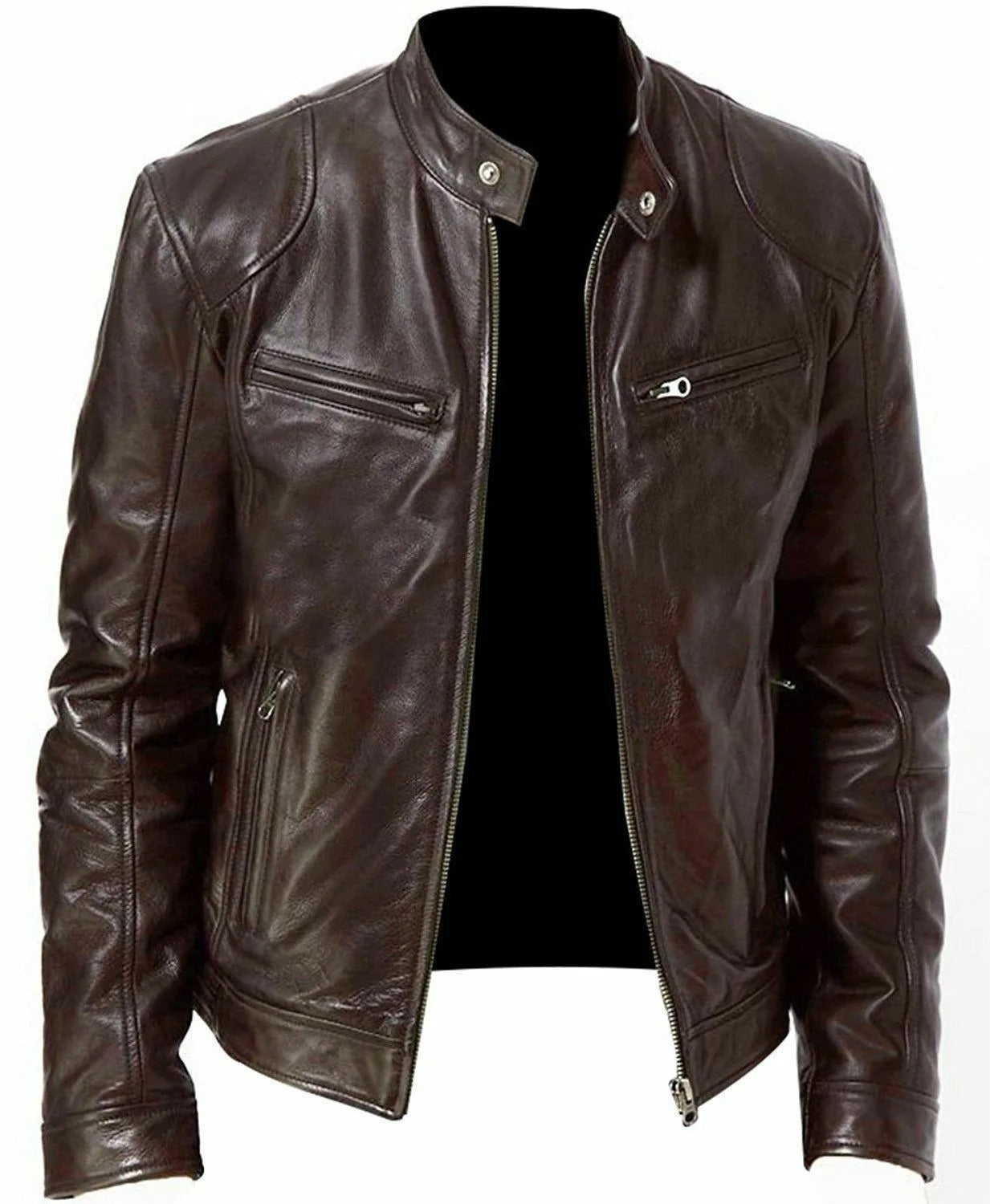 Mirco - Veste en Cuir pour Homme Élégante, Confortable et Chaude