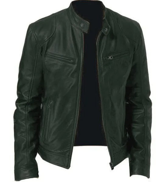 Mirco - Veste en Cuir pour Homme Élégante, Confortable et Chaude
