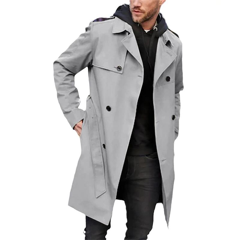Diego - Manteau trench classique pour homme – Manteau long beige