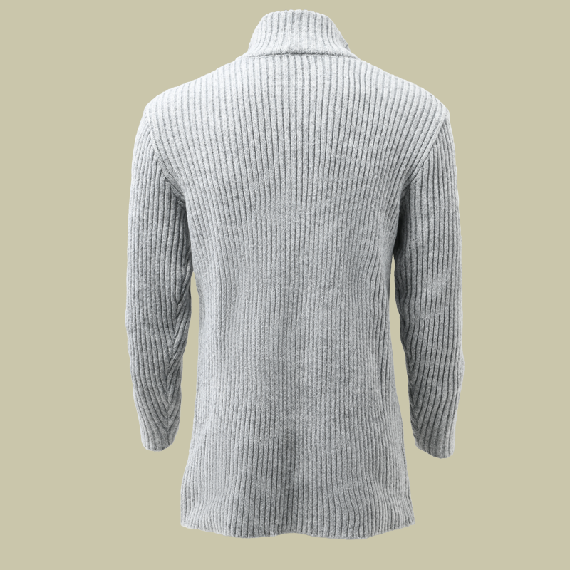 Cardigan pour hommes avec col montant – Gilet tricoté élégant en coupe slim