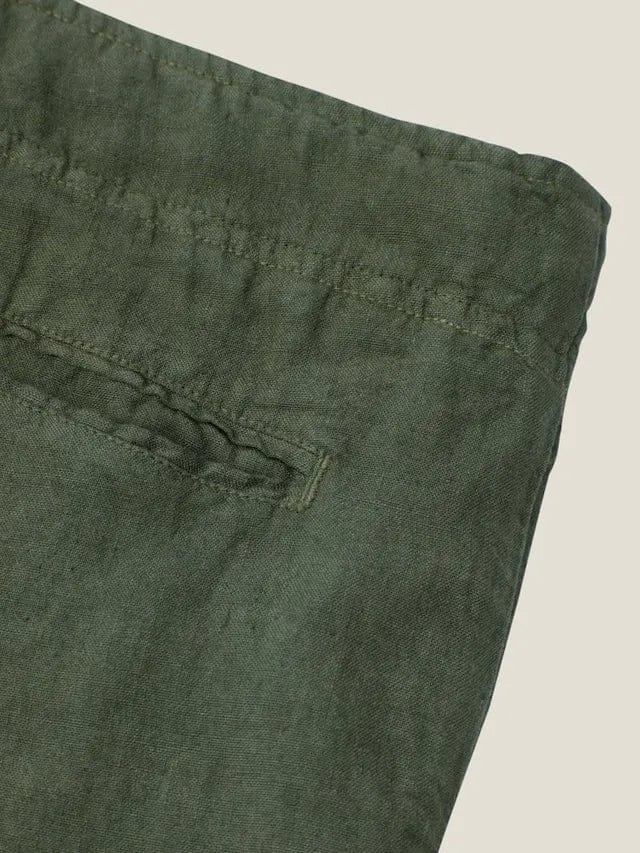 Hugh - Pantalon en lin coupe décontractée