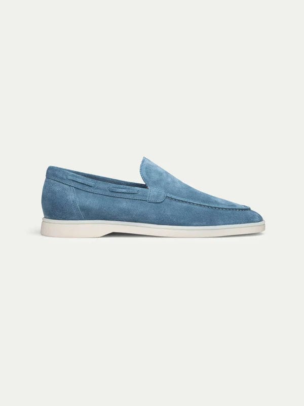 OLD MONEY - Mocassins en suède premium lichtblauw