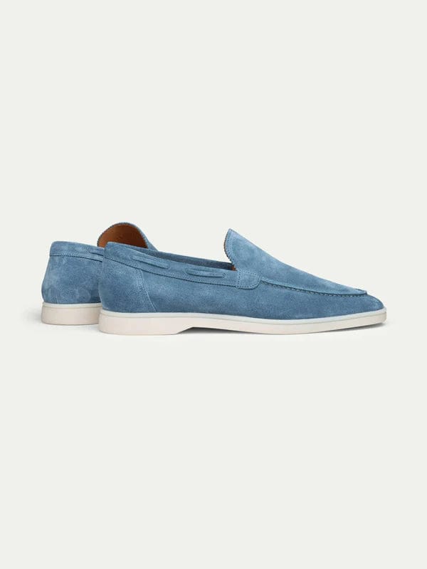 OLD MONEY - Mocassins en suède premium lichtblauw