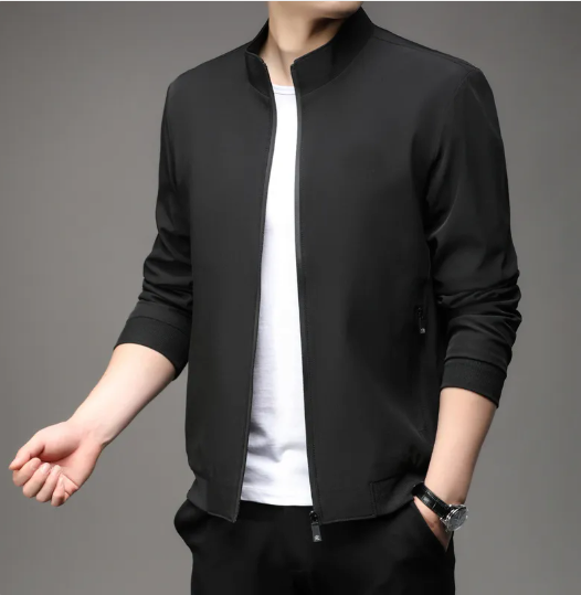 Isidore - Veste Noire Slim Fit Old Money pour Homme
