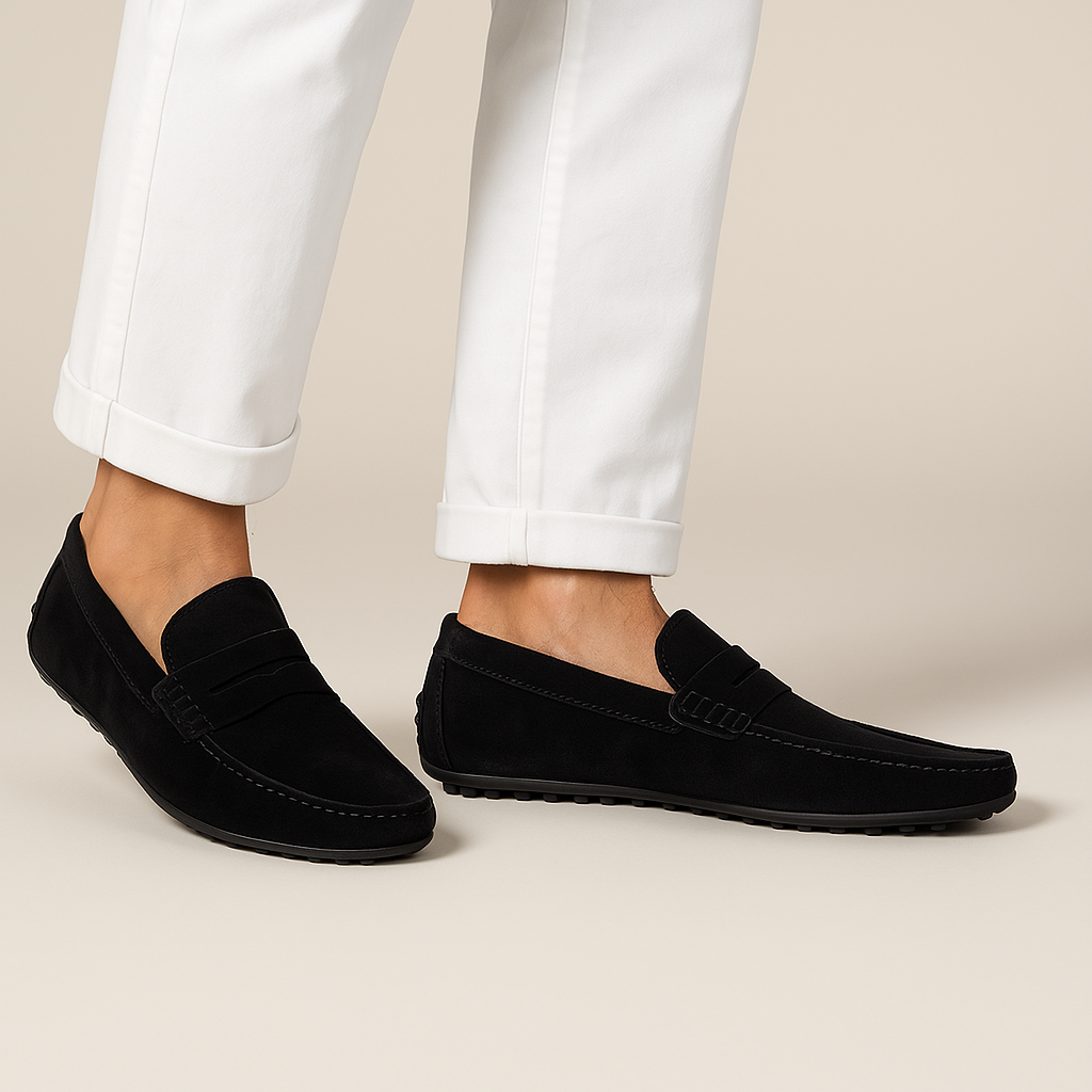 Loafers en daim italiens chics 2025