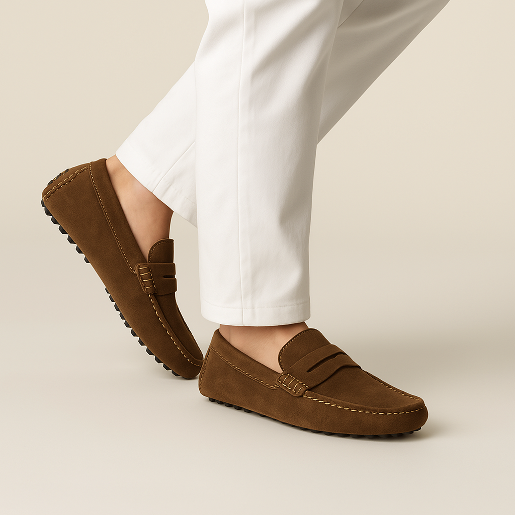 Loafers en daim italiens chics 2025