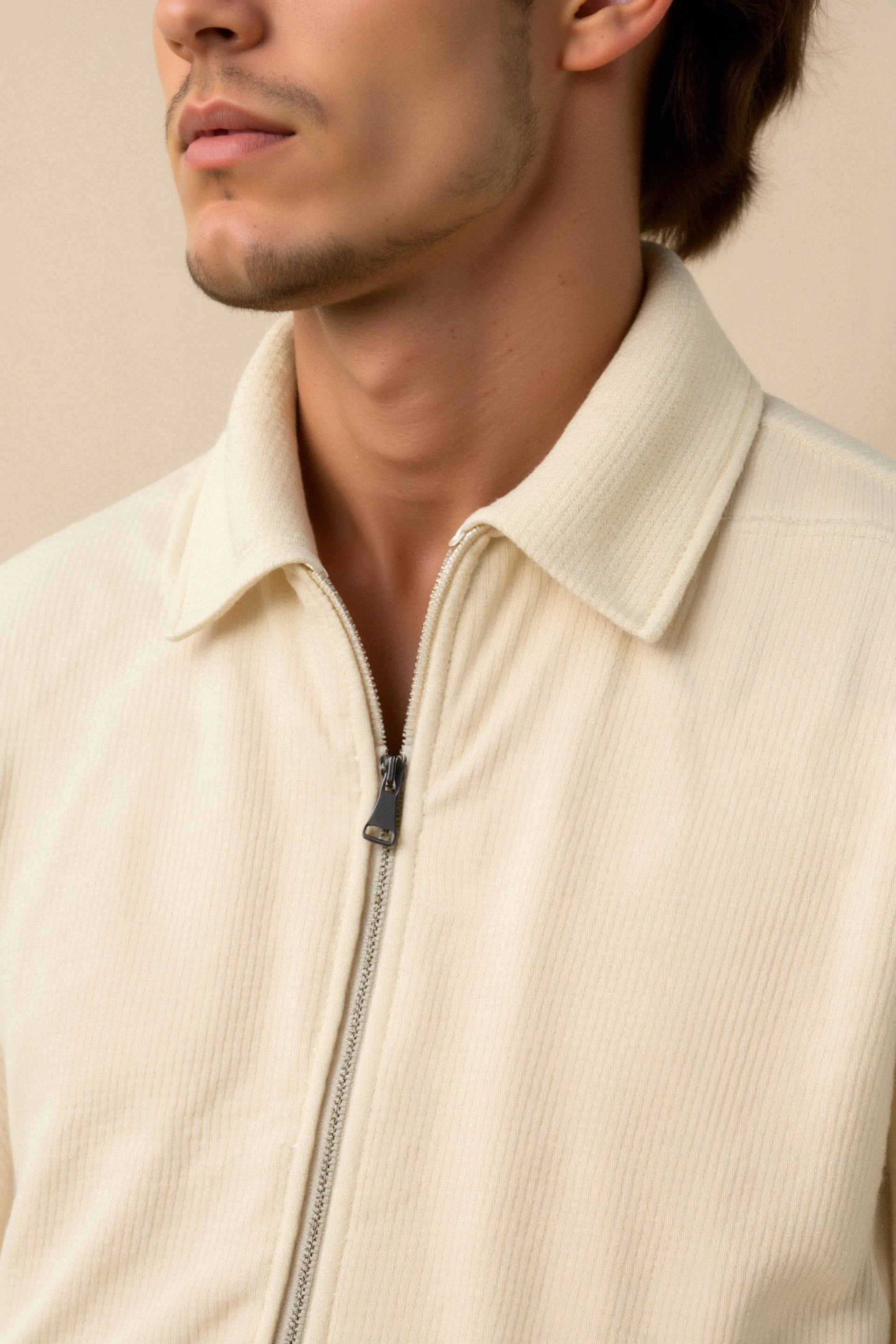 Jesse - Manteau Beige Old Money pour Homme