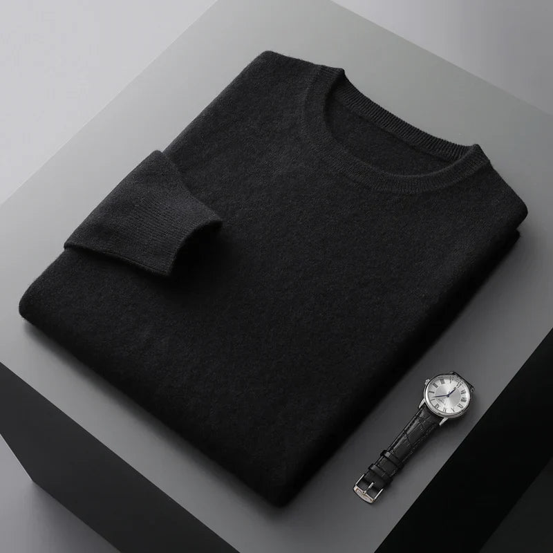Damiano - Pull en cachemire Old Money pour hommes
