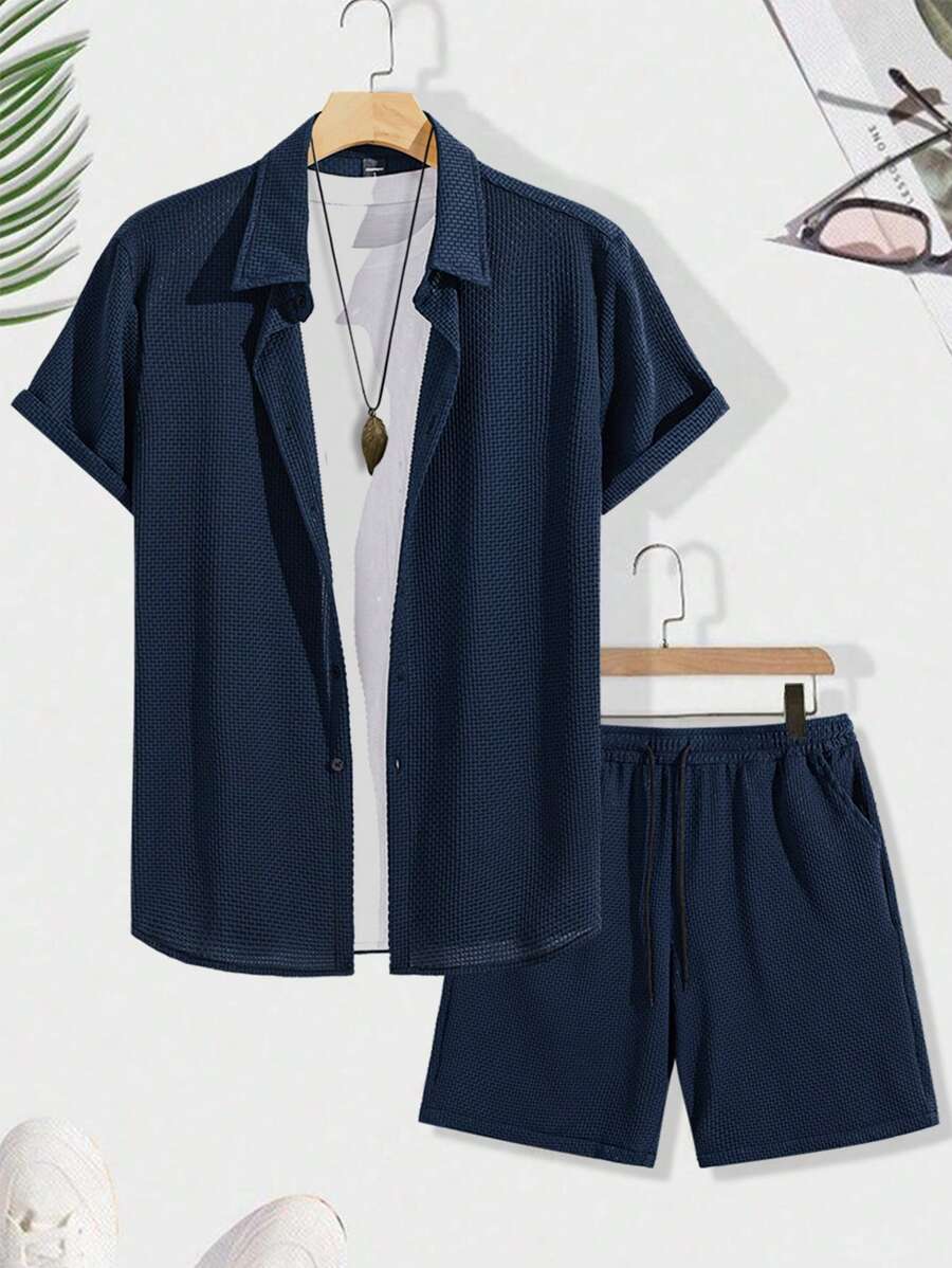 Khalil – Ensemble Short à Boutons