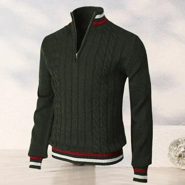 Pull à Fermeture Éclair Classique pour Homme
