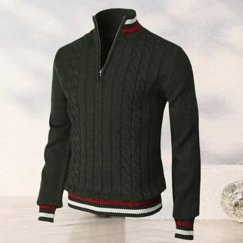 Pull à Fermeture Éclair Classique pour Homme