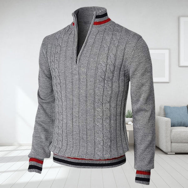 Pull à Fermeture Éclair Classique pour Homme