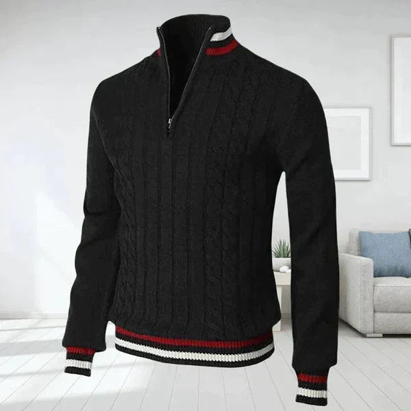 Pull à Fermeture Éclair Classique pour Homme