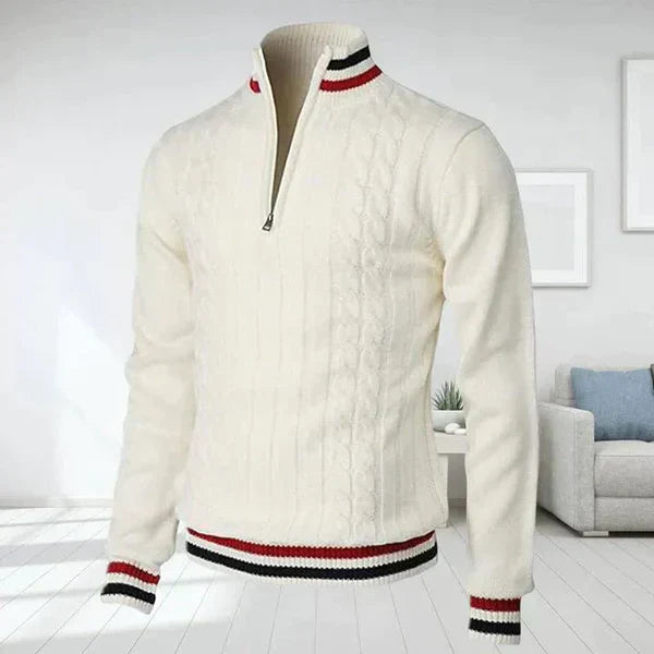 Pull à Fermeture Éclair Classique pour Homme
