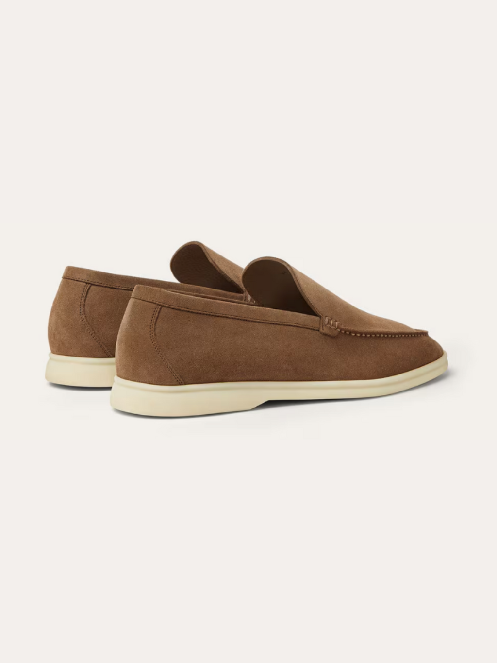 Leo - Loafers Old Money en suède brun