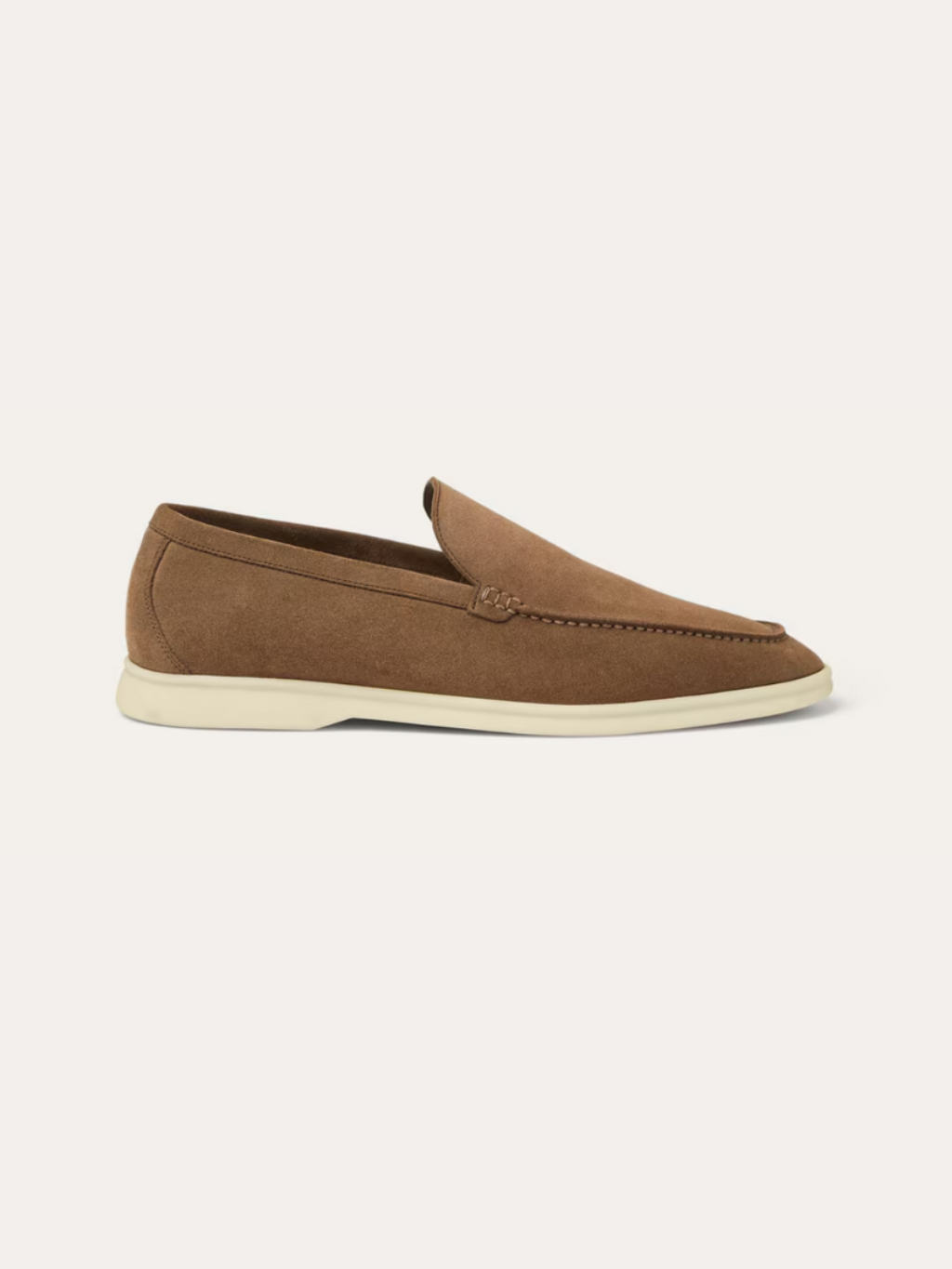 Leo - Loafers Old Money en suède brun