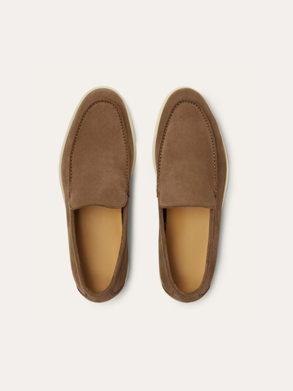 Leo - Loafers Old Money en suède brun