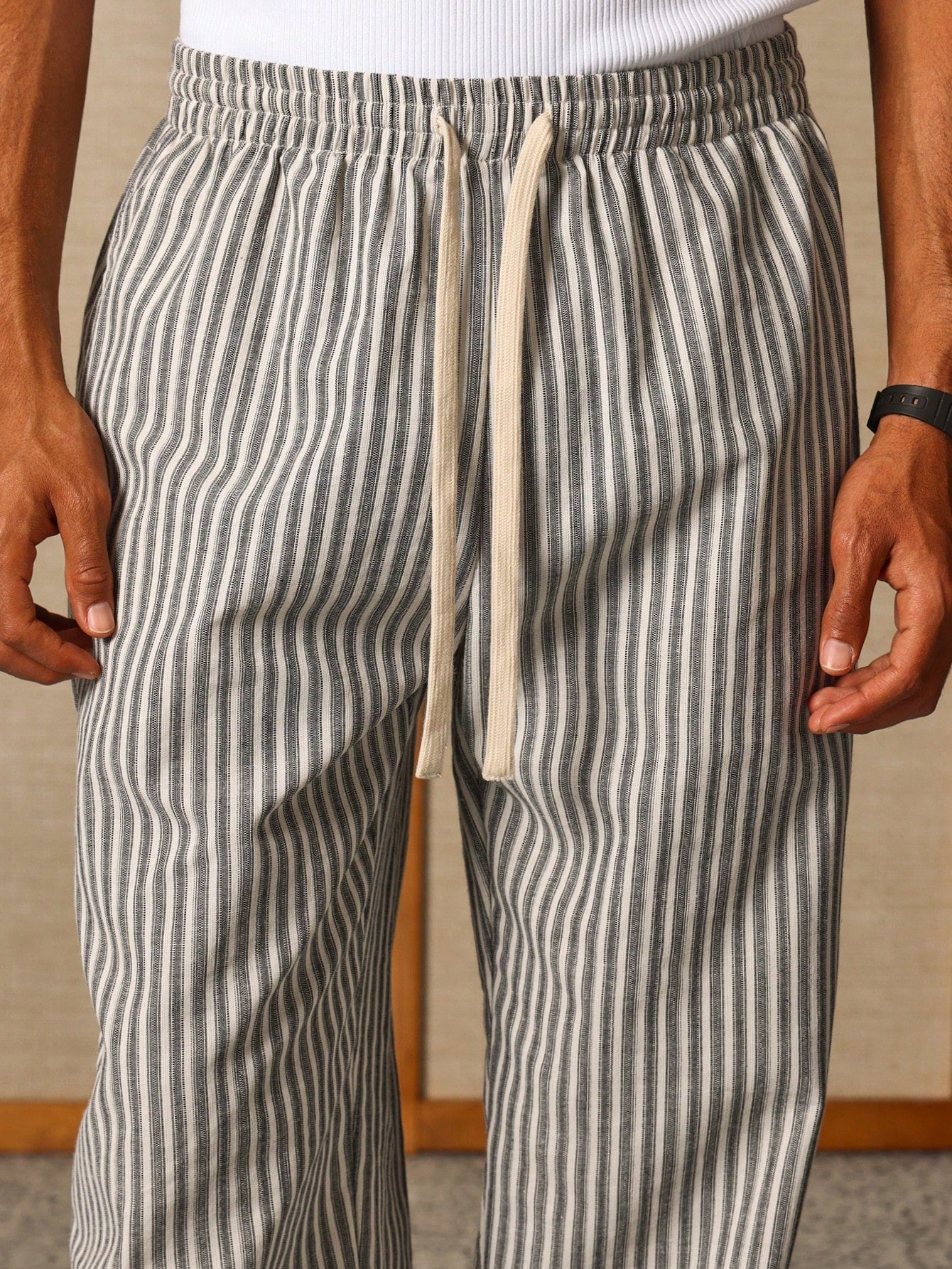Liam - Pantalon de skater décontracté à rayures