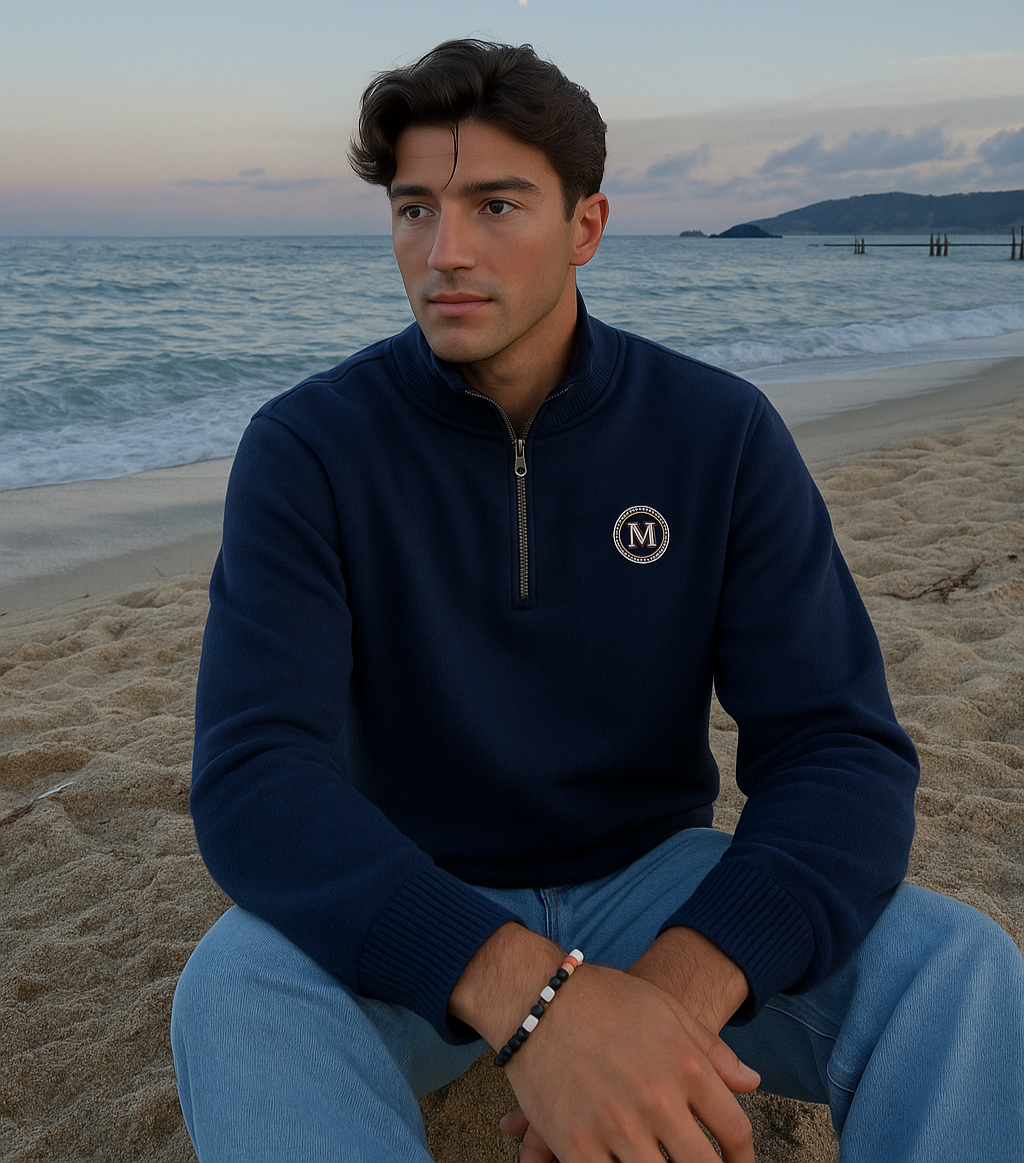Lincoln – Pull Décontracté à Demi-Fermeture pour Homme