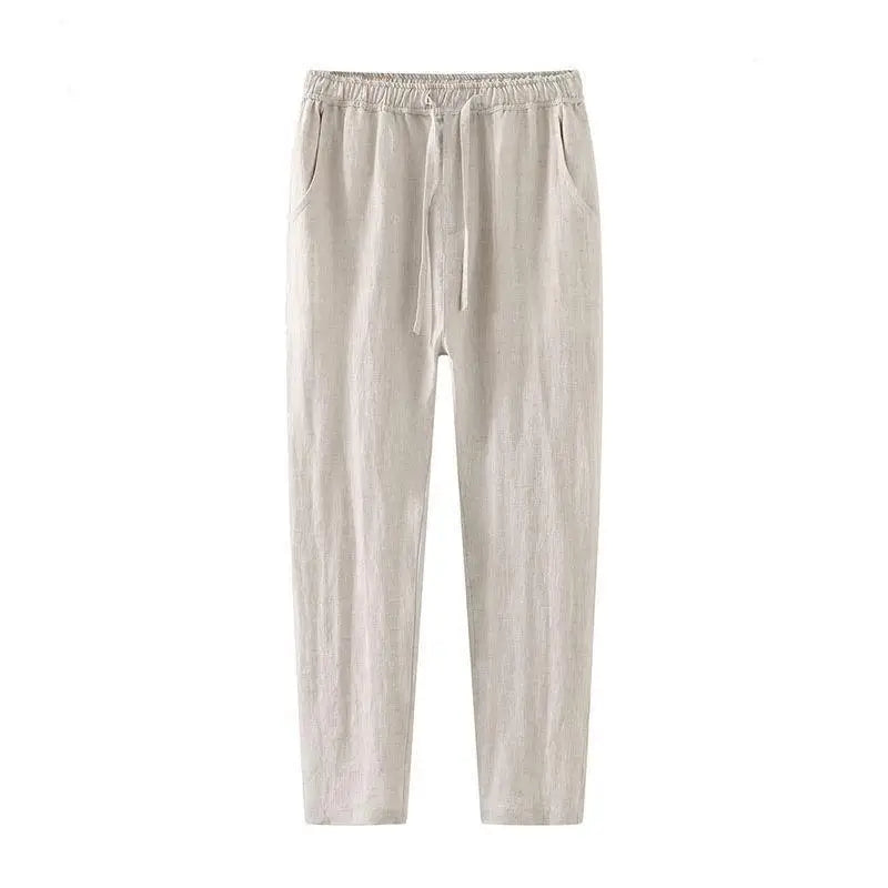 Linnen Broek Dames - Lichtgewicht Witte Linnen Broek voor Zomer, Ademend en Comfortabel 10