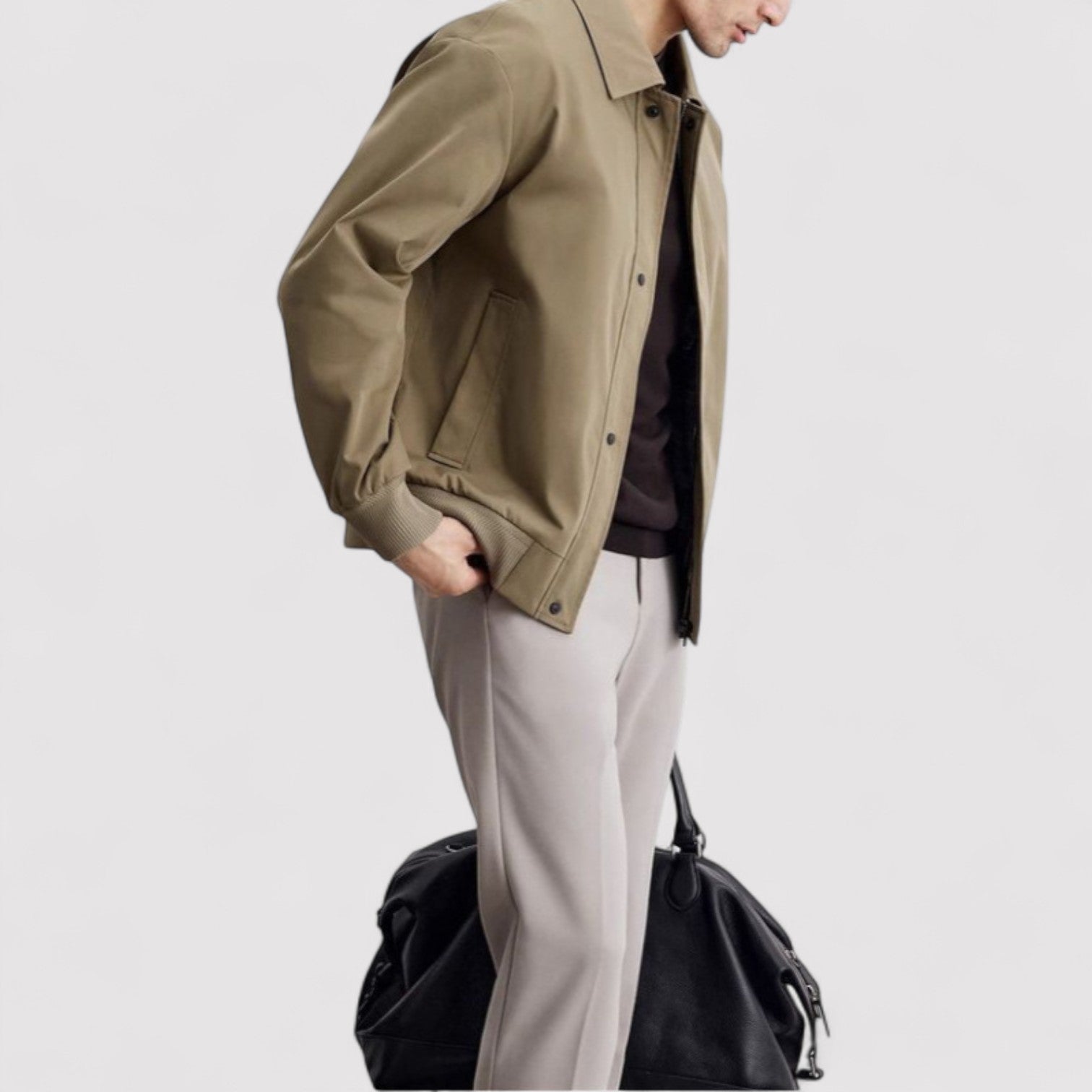 Veste de transition beige pour hommes - Hommes modernes