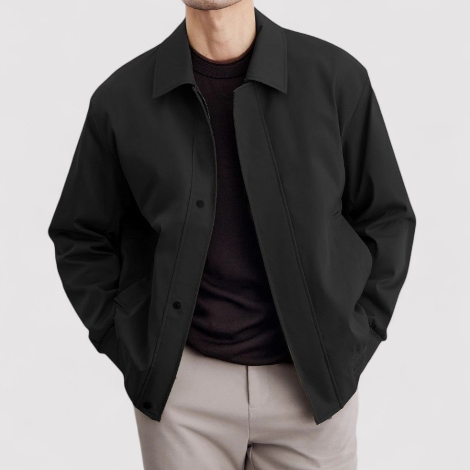 Veste de transition beige pour hommes - Hommes modernes