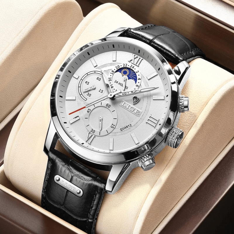 Montre de luxe avec design artisanal et bracelet en cuir | Maison Clément Paris