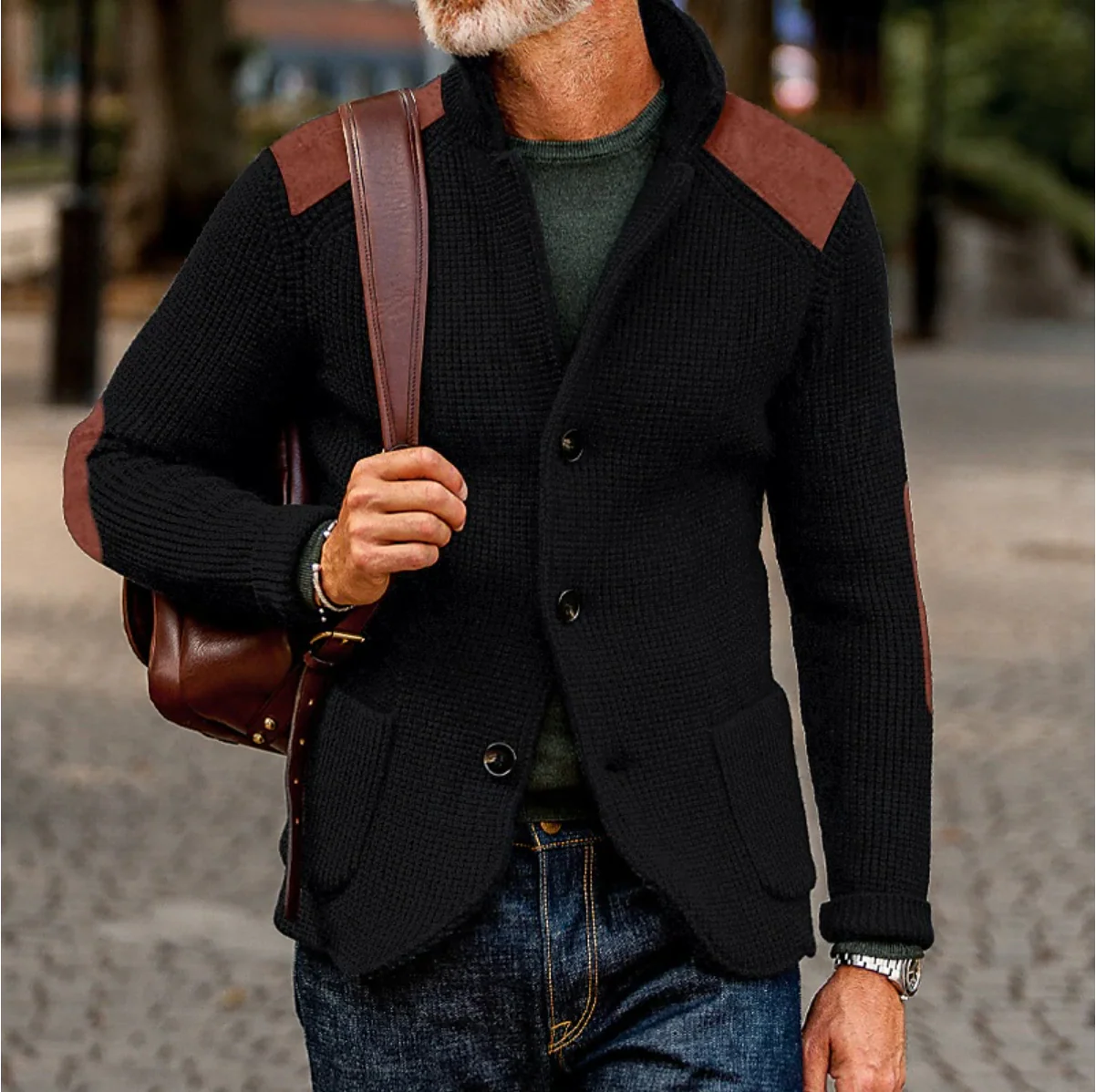 Mason – Veste tricotée Old Money avec boutons