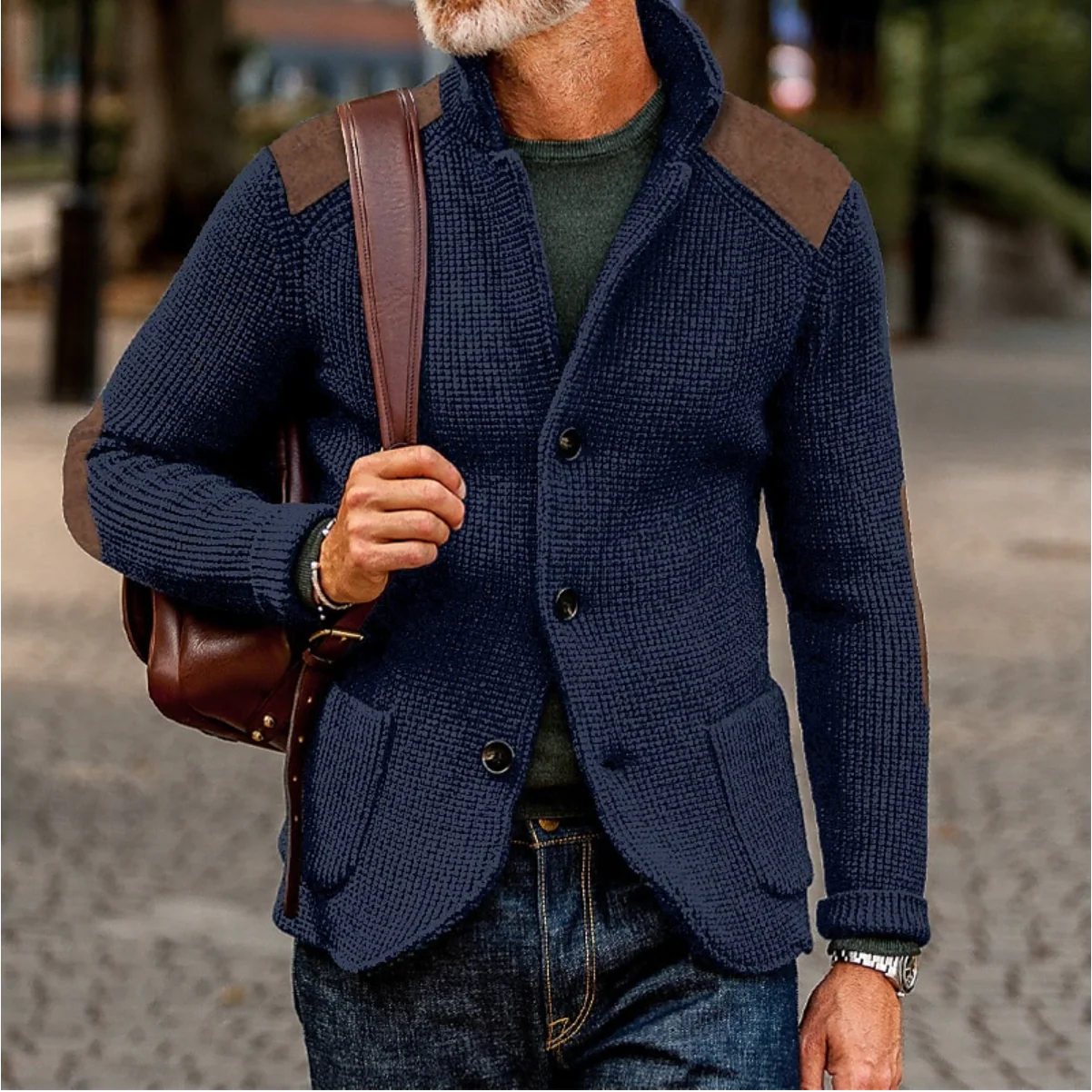 Mason – Veste tricotée Old Money avec boutons