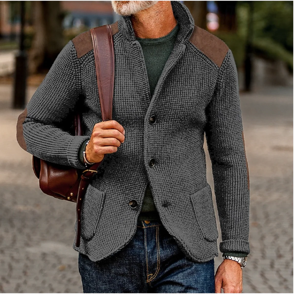Mason – Veste tricotée Old Money avec boutons