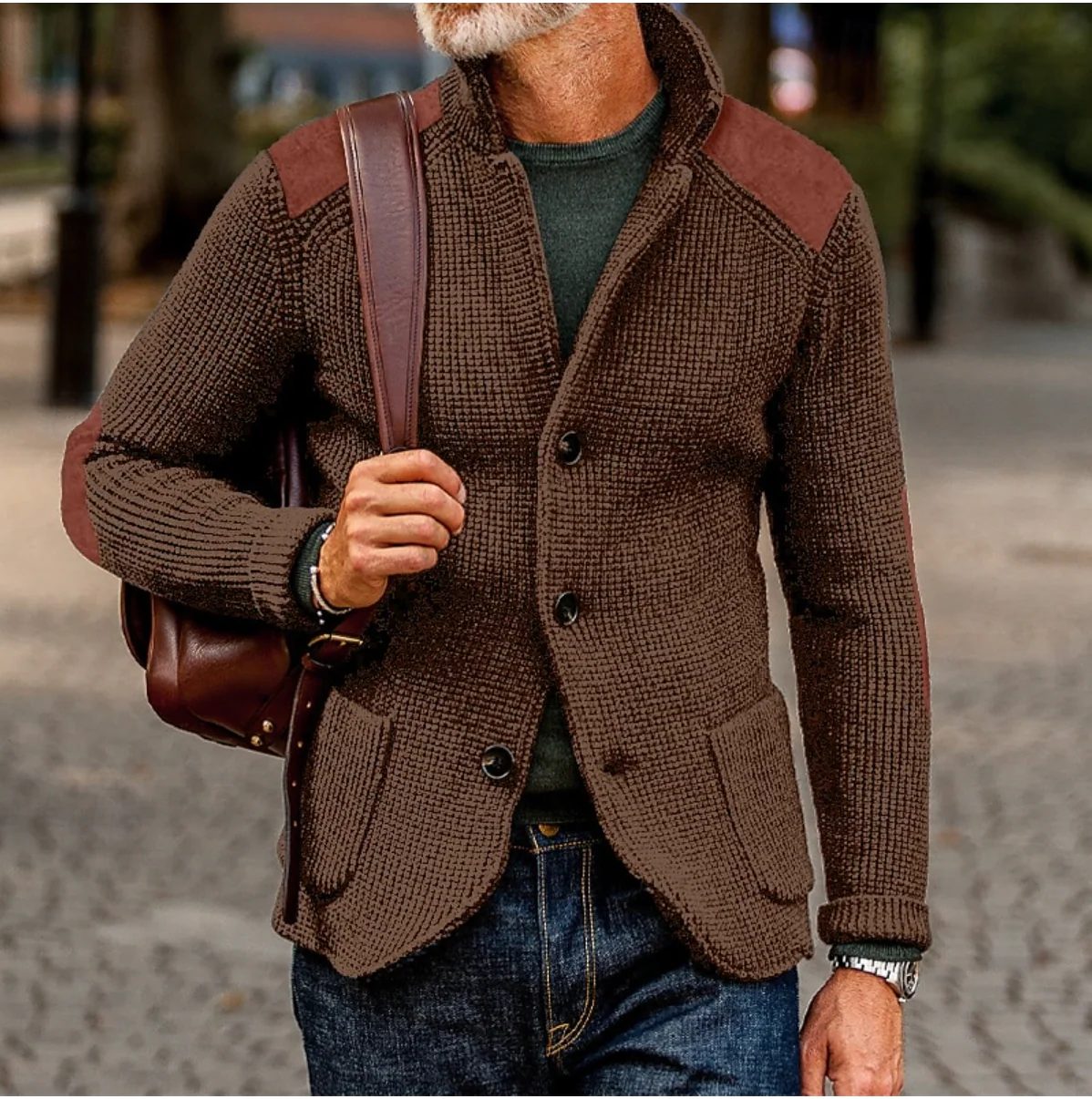 Mason – Veste tricotée Old Money avec boutons