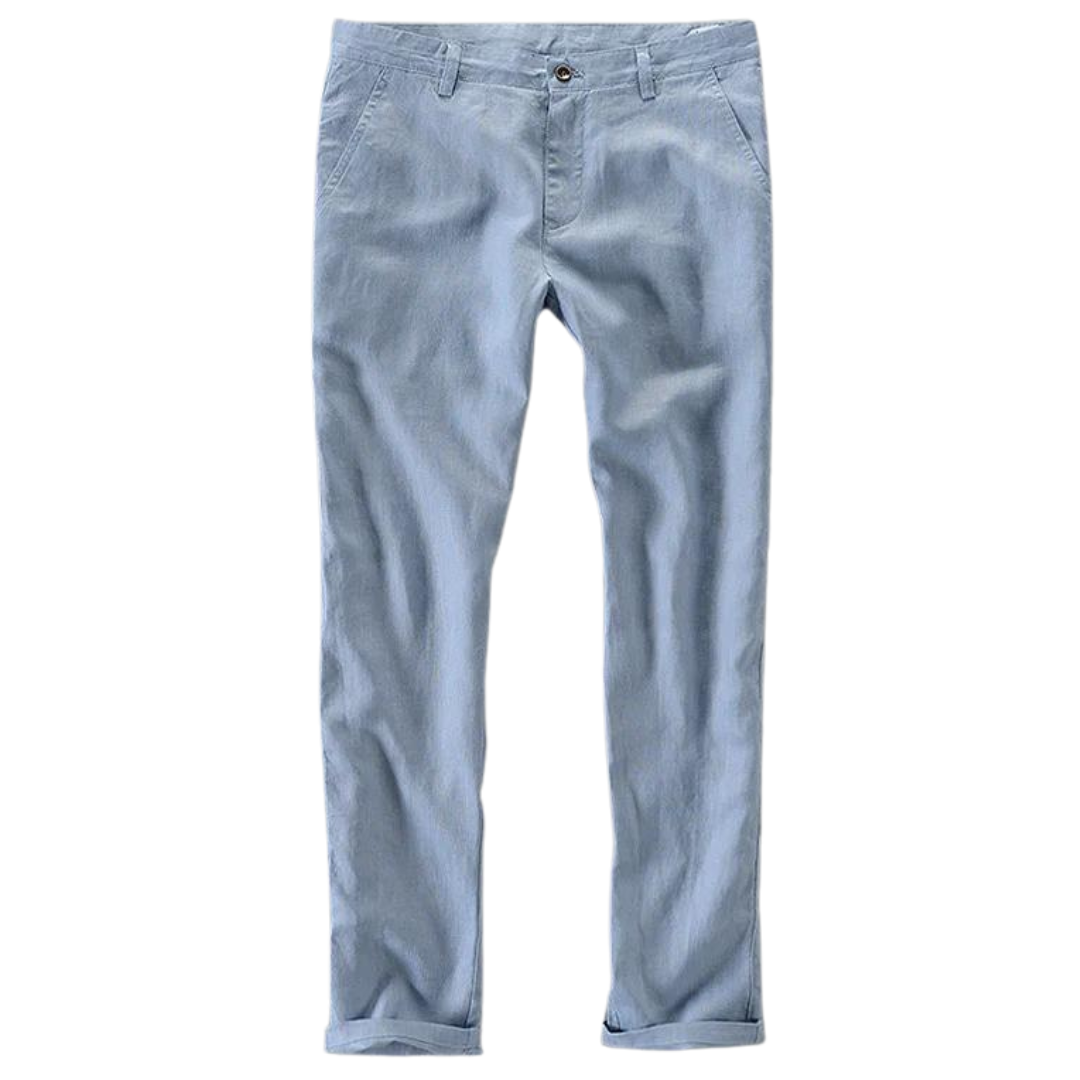 Pantalon casual 100 % lin