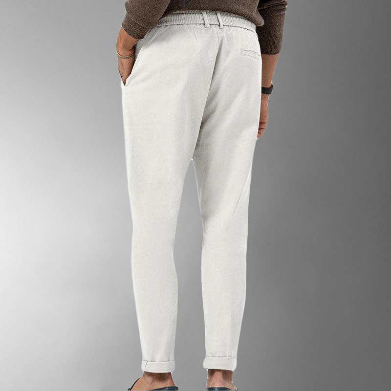Rilardo - Pantalon d'été décontracté en lin pour homme