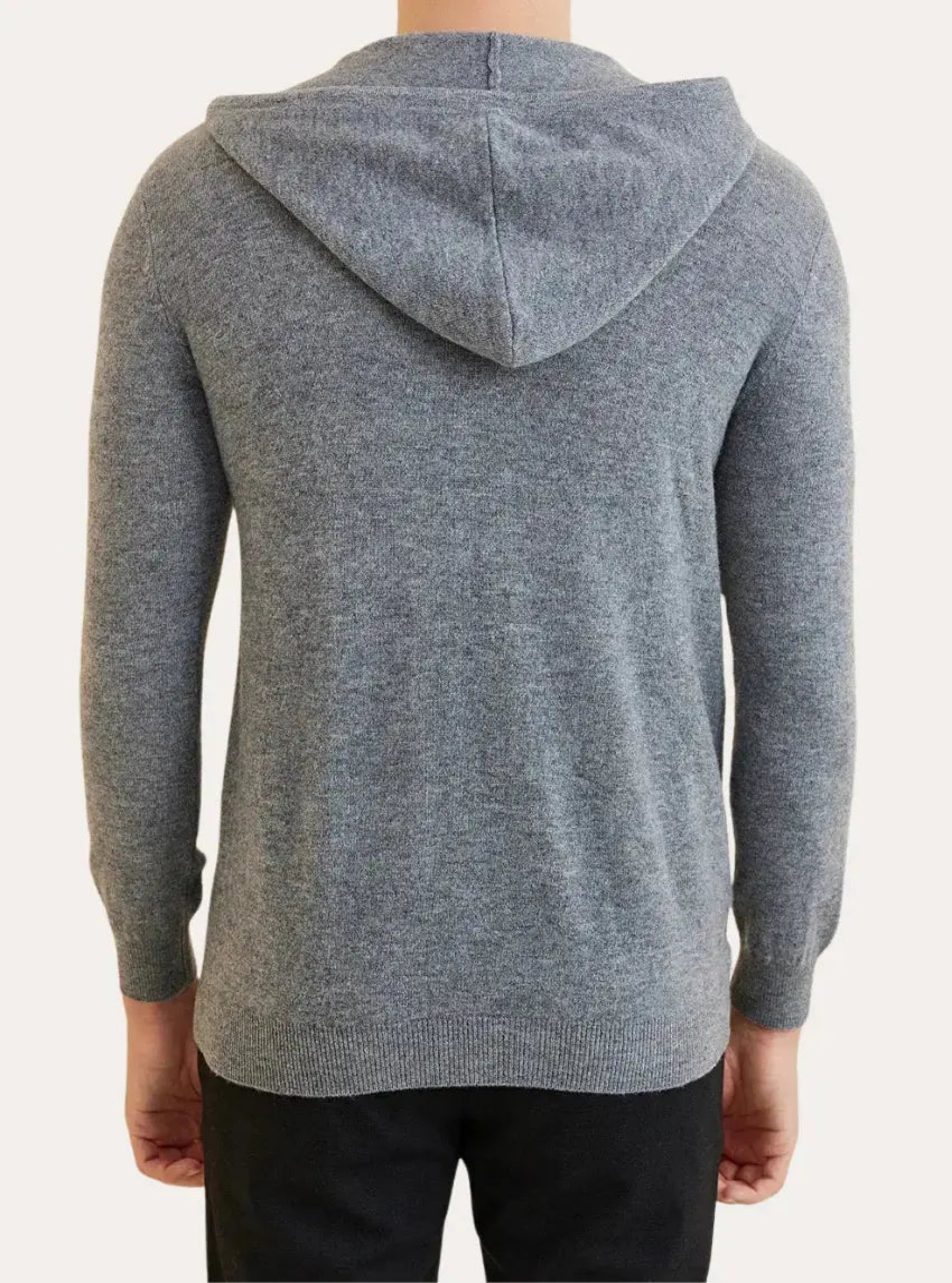 Veste en cachemire grise Old Money