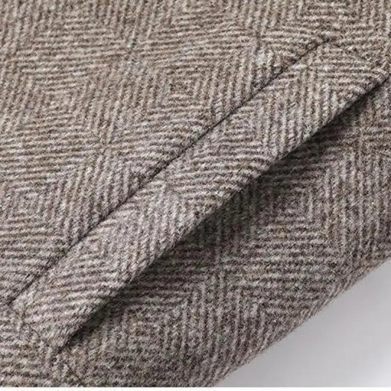 Manteau en Mélange de Laine pour Homme – Bomber Classique Old Money avec Coupe Élégante en Cachemire