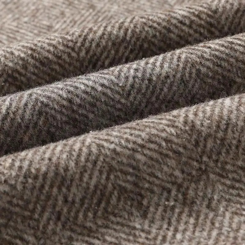 Manteau en Mélange de Laine pour Homme – Bomber Classique Old Money avec Coupe Élégante en Cachemire
