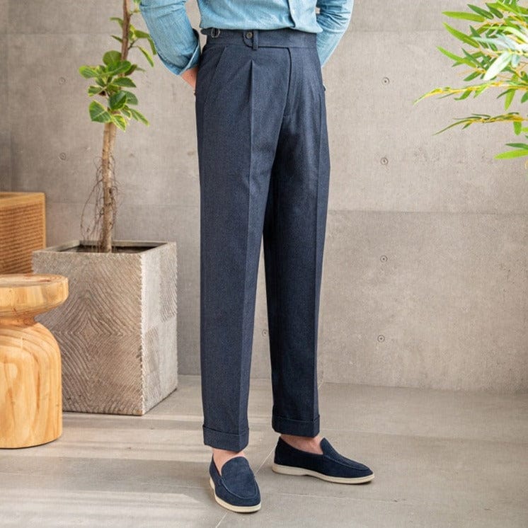 Paul - Pantalon taille haute Old Money