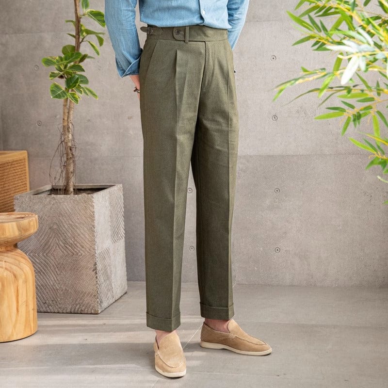 Paul - Pantalon taille haute Old Money