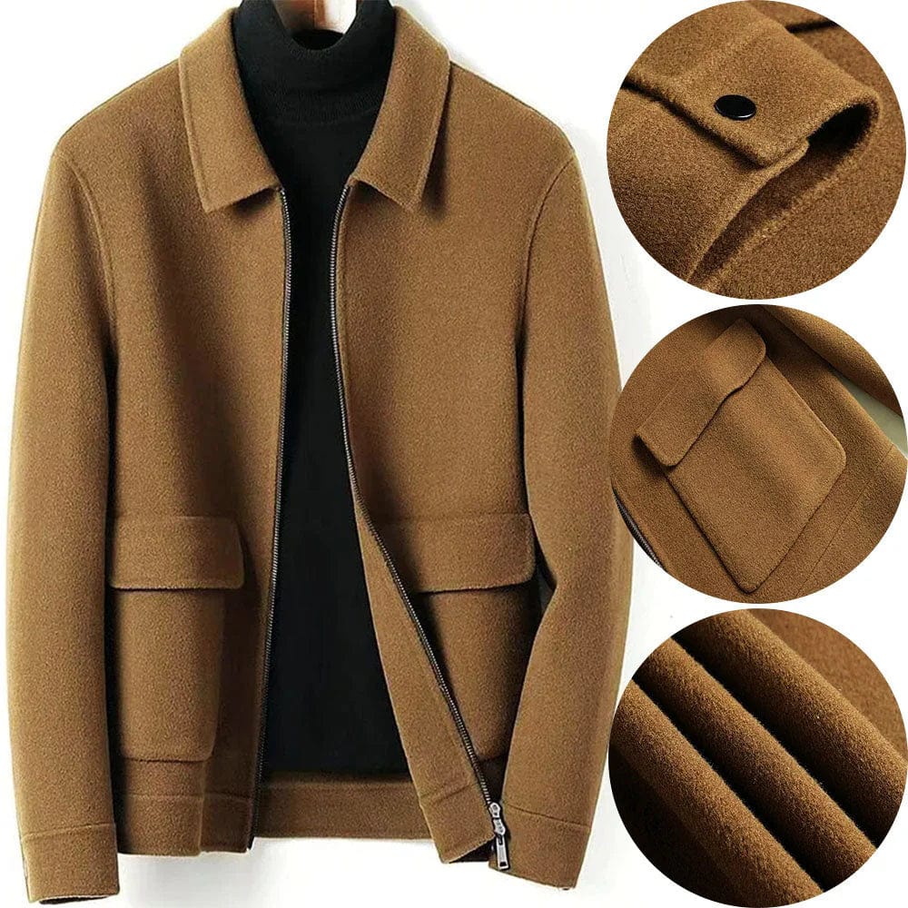 Gianluca - Manteau d'Hiver Élégant en Laine pour Homme avec Poches