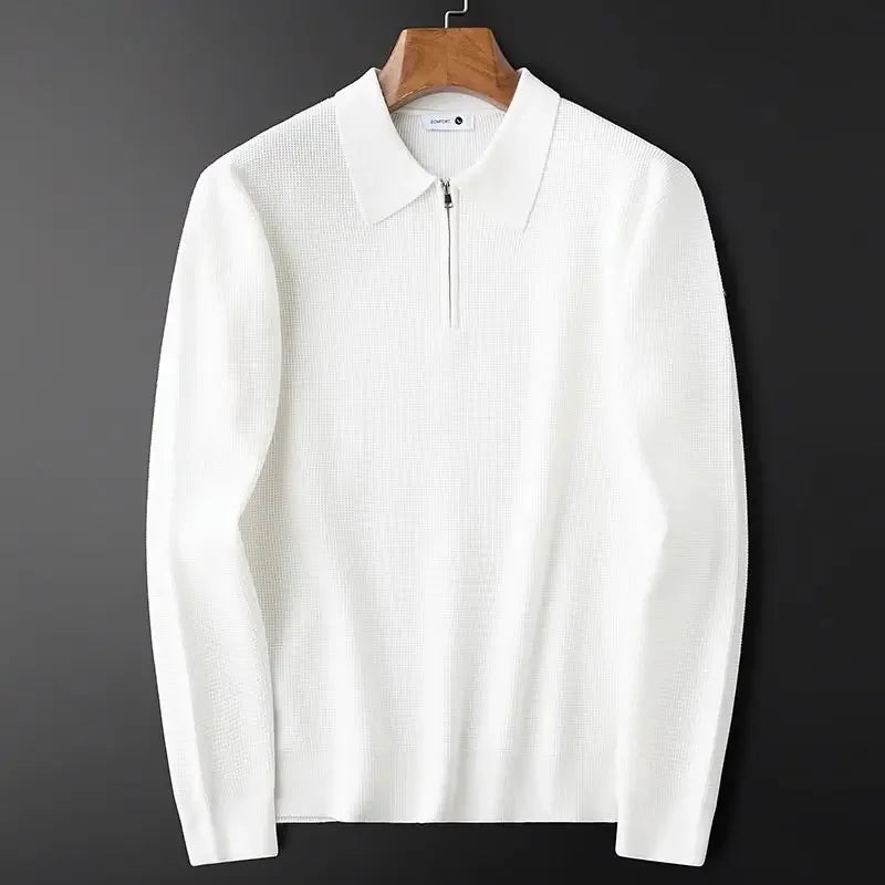 Pull homme élégant avec fermeture éclair