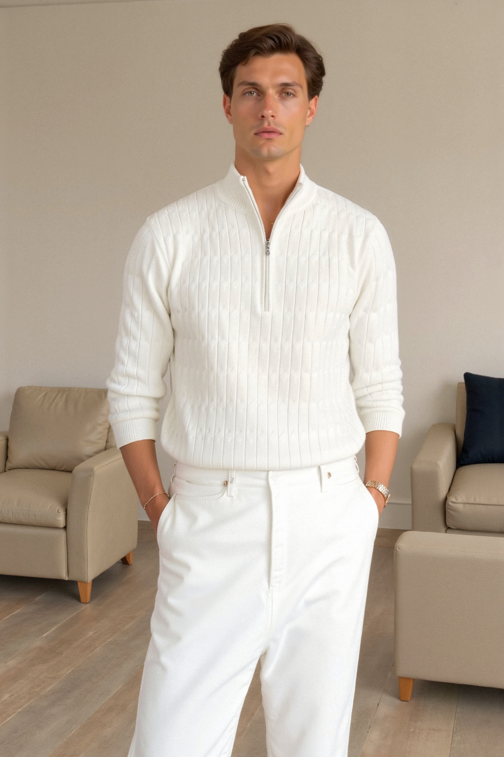 Ralph – Pull en tricot à cable