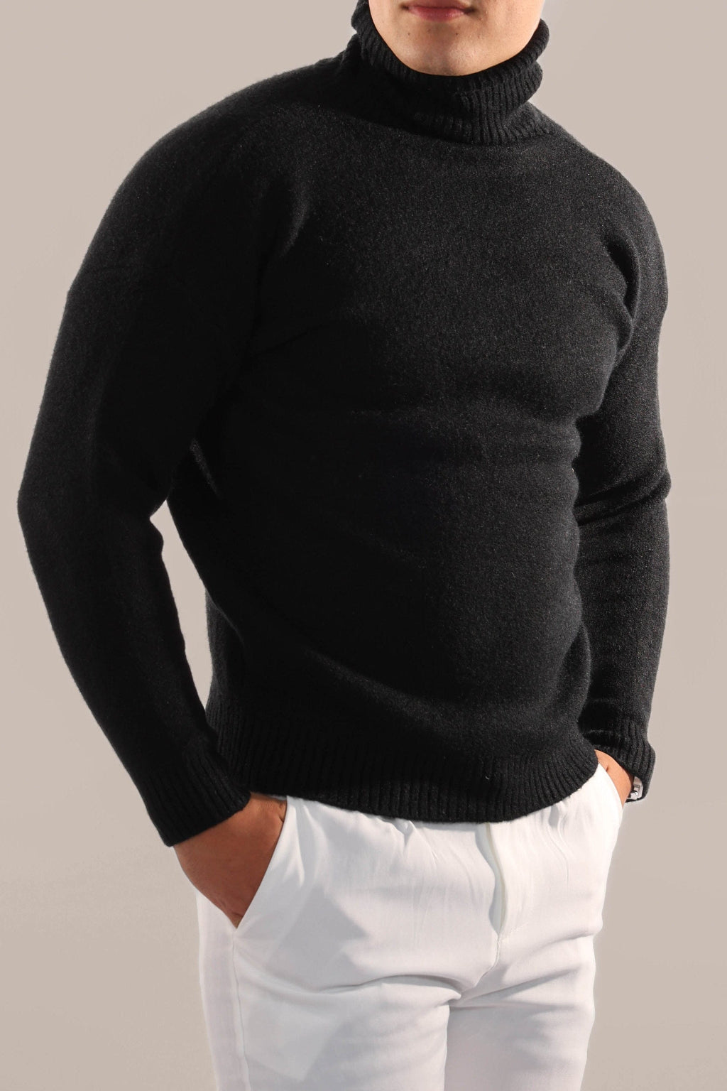 Reginal - Pull Col Roulé en Cachemire Old Money