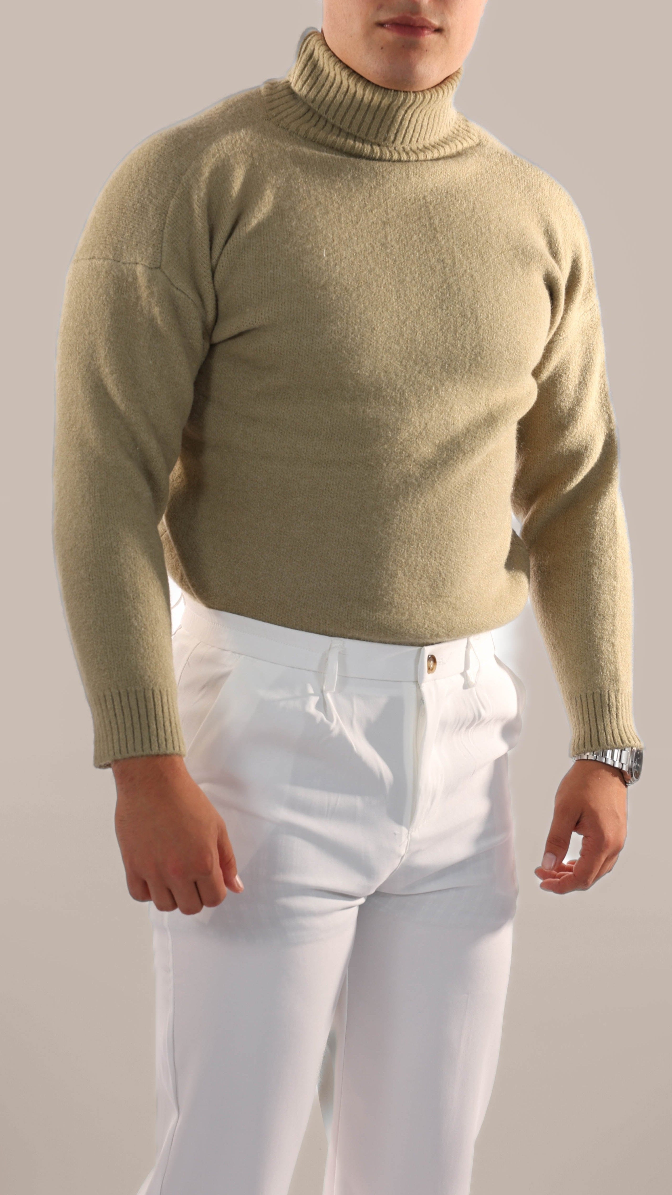 Reginal - Pull Col Roulé en Cachemire Old Money