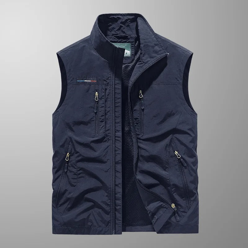 Darius - Gilet élégant avec multiples fermetures éclair
