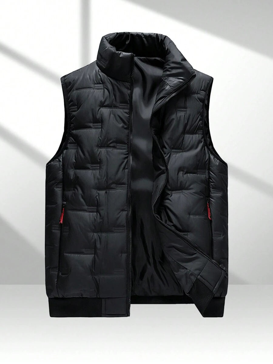 Verona Vest – Gilet Casual Luxe sans manches pour hommes en noir