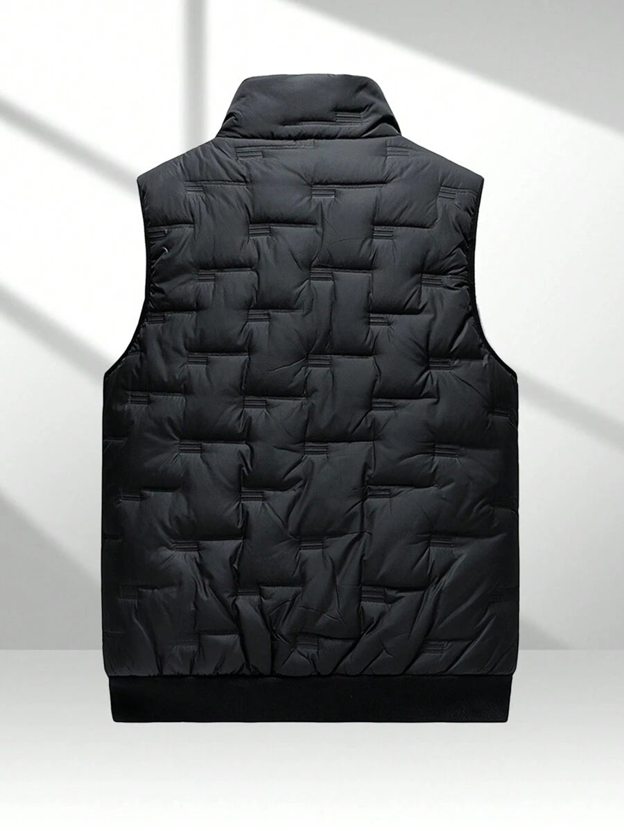 Verona Vest – Gilet Casual Luxe sans manches pour hommes en noir