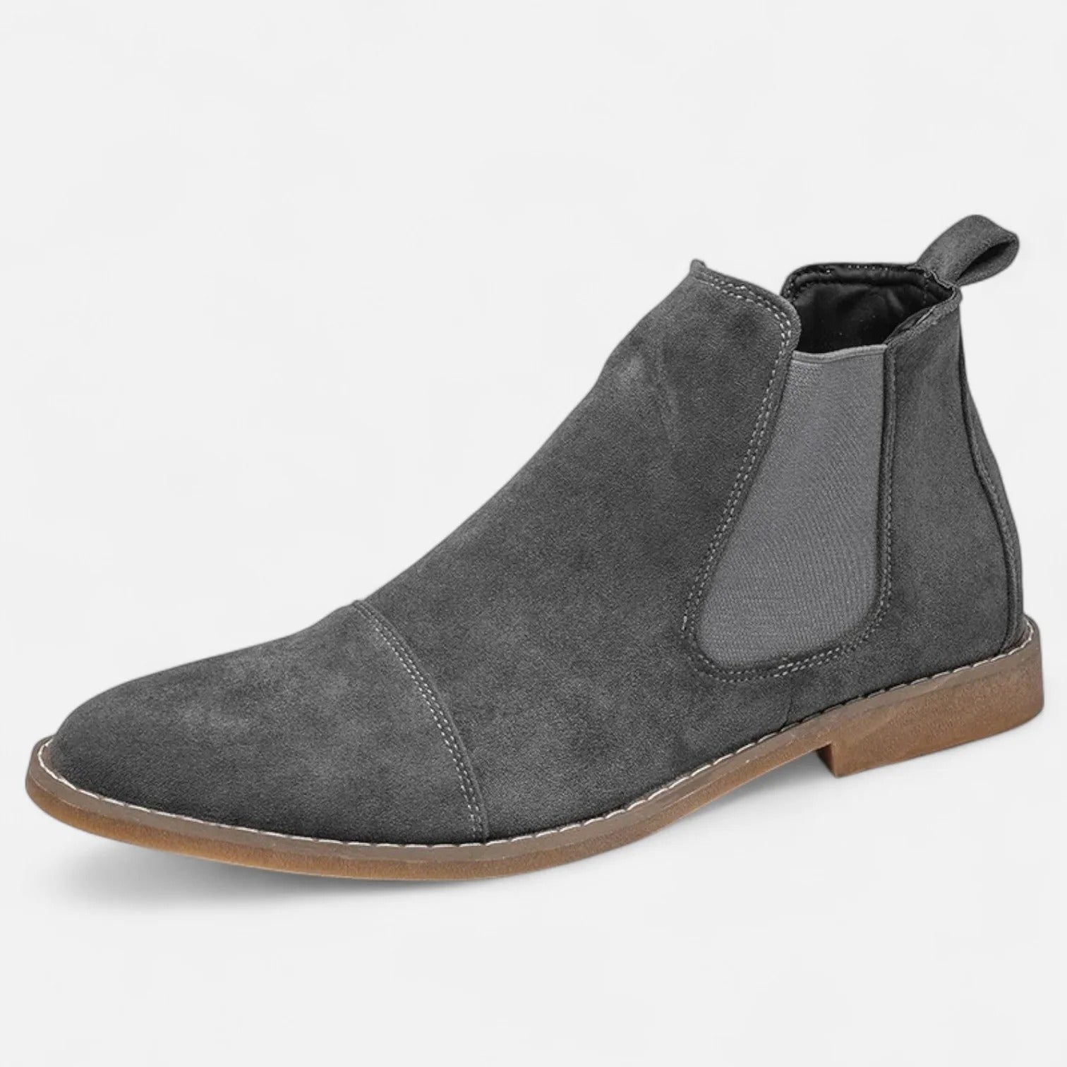 Bottines en Suède pour Hommes – Look Classique Business en Brun