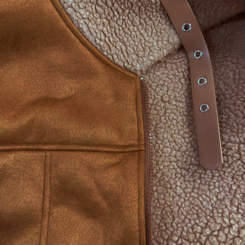Manteau pilote vintage pour hommes – Manteau d'hiver en laine d'agneau de luxe dans le style Old Money