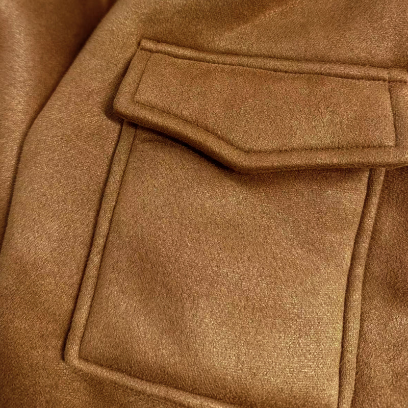 Manteau pilote vintage pour hommes – Manteau d'hiver en laine d'agneau de luxe dans le style Old Money